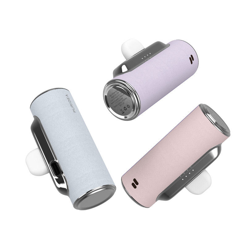 미니 가죽 전력 뱅크 출력 5V 2.1A 리오온 폴리머 배터리 전력 뱅크 4500mAh