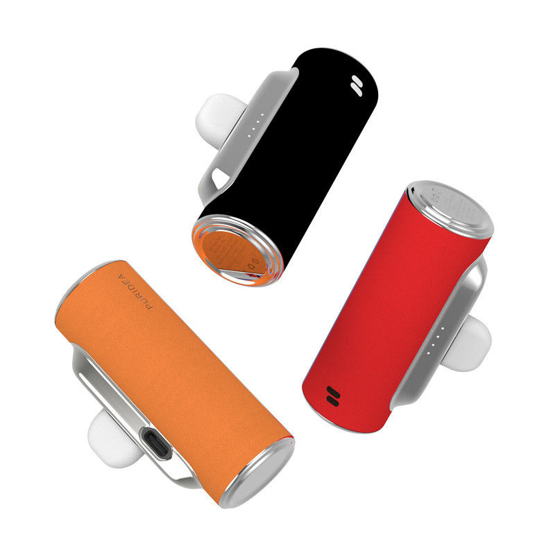 다채로운 콤팩트 가죽 전력 뱅크 300배 이상 주기가 지속된다 USB-C 커넥터